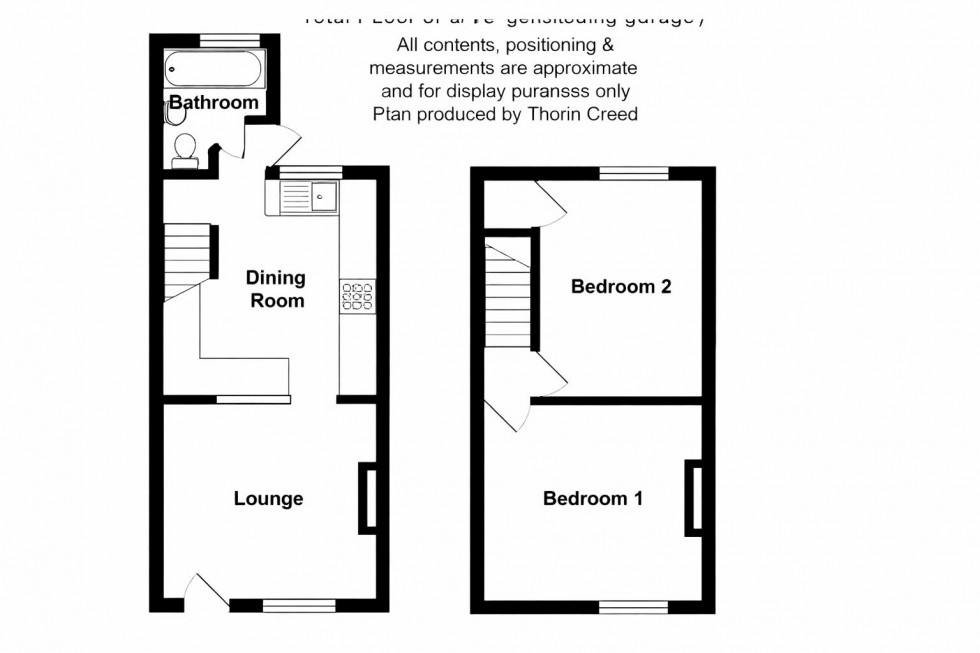 Floorplan for Brook Street, Congleton