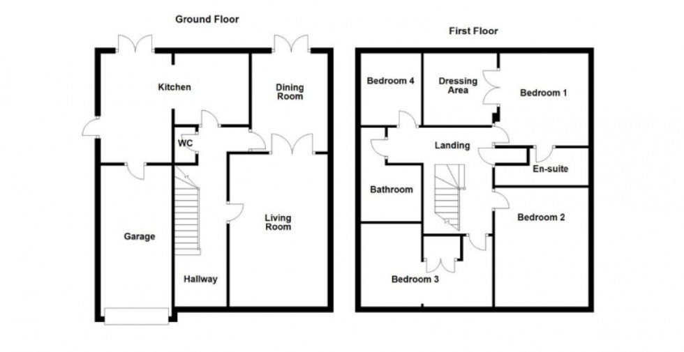 Floorplan for Cornfield Close, Tytherington, Macclesfield